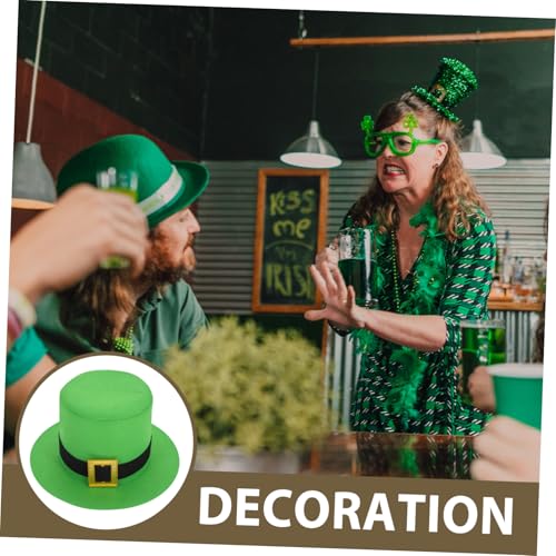 Mikikit St. Patrick's Day Hut Festival Sich Anziehen Thema Kleid Party Ereignis Neuheit Faltbar Irische Hüte Für Männer Irische Kostümhüte Gegen Irischen Hut Kämpfen Grün Filzstoff Mikikit St. Patrick's Day Hut Festival Sich Anziehen Thema Kleid Party Ereignis Neuheit Faltbar Irische Hüte Für Männer Irische Kostümhüte Gegen Irischen Hut Kämpfen Grün Filzstoff von Mikikit