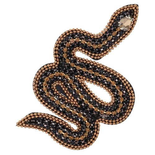 Mikikit Strass Schlangen Patches Handgefertigte Applikationen für Kleidung Schuhe Taschen Modisches Design mit Einzigartigem Schlangenmuster und Vielseitigem Einsatz Mikikit Strass Schlangen Patches Handgefertigte Applikationen für Kleidung Schuhe Taschen Modisches Design mit Einzigartigem Schlangenmuster und Vielseitigem Einsatz von Mikikit