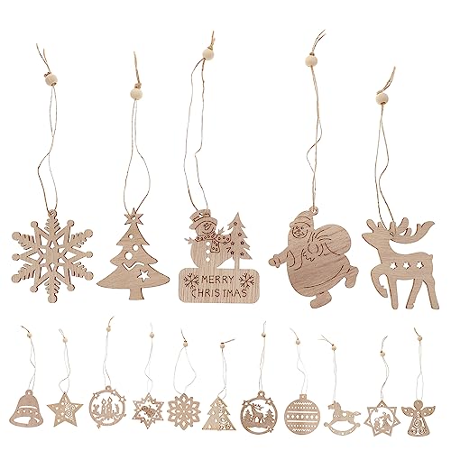 Mikikit Teiliges DIY Holzscheiben Unbehandelte Weihnachtsanhänger zum Bemalen Malspielzeug für Christbaumschmuck Kreative Weihnachtsdeko zum Aufhängen Mikikit Teiliges DIY Holzscheiben Unbehandelte Weihnachtsanhänger zum Bemalen Malspielzeug für Christbaumschmuck Kreative Weihnachtsdeko zum Aufhängen von Mikikit