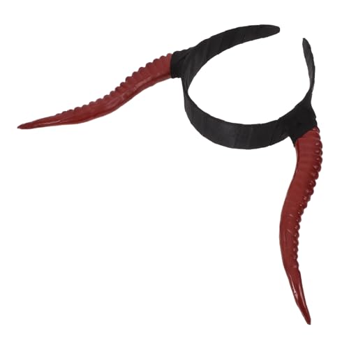 Mikikit Tier Stirnband mit Schafhörnern Flexibles Halloween Kopfschmuck für Erwachsene für Kostümparty und Cosplay Dekoration Mikikit Tier Stirnband mit Schafhörnern Flexibles Halloween Kopfschmuck für Erwachsene für Kostümparty und Cosplay Dekoration von Mikikit
