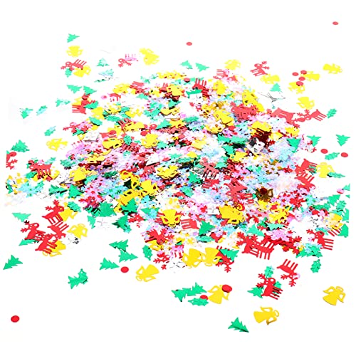 Mikikit Weihnachts Konfetti Glitzernd mit Schneeflocken Santa Rentier Tannenbaum Motiven Glänzend Robust für DIY Basteln Partydeko Festliche Weihnachten Mikikit Weihnachts Konfetti Glitzernd mit Schneeflocken Santa Rentier Tannenbaum Motiven Glänzend Robust für DIY Basteln Partydeko Festliche Weihnachten von Mikikit