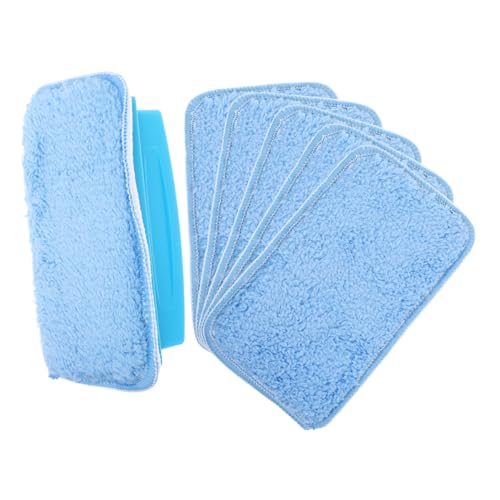 Mikikit Whiteboard Radierer Waschbar Wiederverwendbar mit Fleece Schwamm und Nachfüllpads Trockenes und Feuchtes Abwischen Geeignet für Whiteboards Tafeln Spiegel in Büro Schule Zuhause von Mikikit