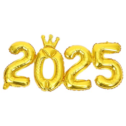 Mikikit Zahlenballon für Neujahrsdekoration Stilvolle Goldene Krone Luftballons für Silvesterparty Exklusive Dekoration für Geburtstagsfeiern und Hochzeiten Robust Mikikit Zahlenballon für Neujahrsdekoration Stilvolle Goldene Krone Luftballons für Silvesterparty Exklusive Dekoration für Geburtstagsfeiern und Hochzeiten Robust von Mikikit
