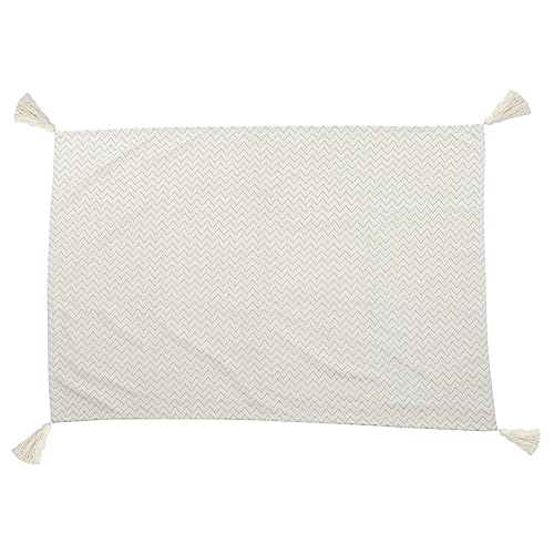 Mikinona 1 Blatt Vintage Jacquard-Tischdecke Tuch Vintage -Tischdecke frühlings tischdecken Party Schreibtisch Tischdecke Retro-Tischdecken Polyester (Polyester) Blue von Mikinona