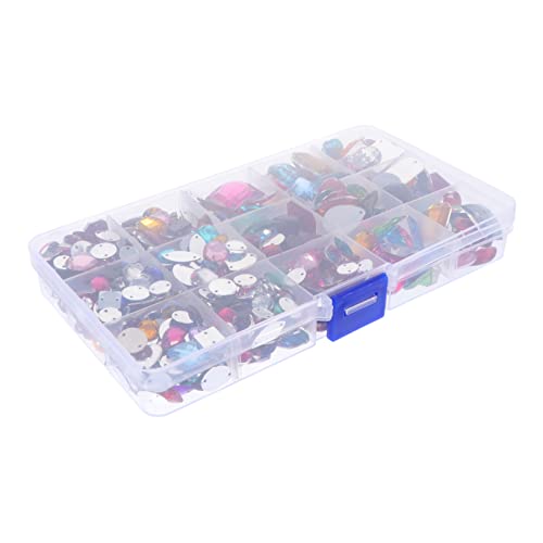 Mikinona 1 Satz Flachrücken Strasssteine Acryl Schmucksteine für Diy Bastelarbeiten Kleidung Schuhe und Accessoires Aufbewahrungsbox Mikinona 1 Satz Flachrücken Strasssteine Acryl Schmucksteine für Diy Bastelarbeiten Kleidung Schuhe und Accessoires Aufbewahrungsbox von Mikinona
