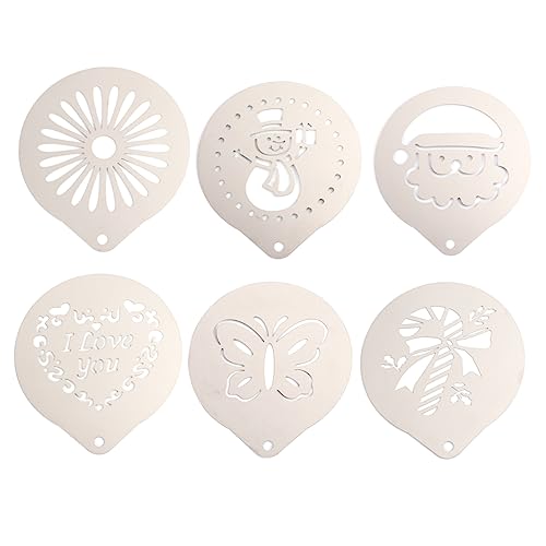 Mikinona 1 Set 6 Teilige Kaffee Latte Form Schablonen Hält Milch Cappuccino Kaffee Schablone Kaffee Zubereitungs Zubehör Kaffee Kunst Vorlage Kaffee Form Werkzeug Kaffee Dekorations Mikinona 1 Set 6 Teilige Kaffee Latte Form Schablonen Hält Milch Cappuccino Kaffee Schablone Kaffee Zubereitungs Zubehör Kaffee Kunst Vorlage Kaffee Form Werkzeug Kaffee Dekorations von Mikinona