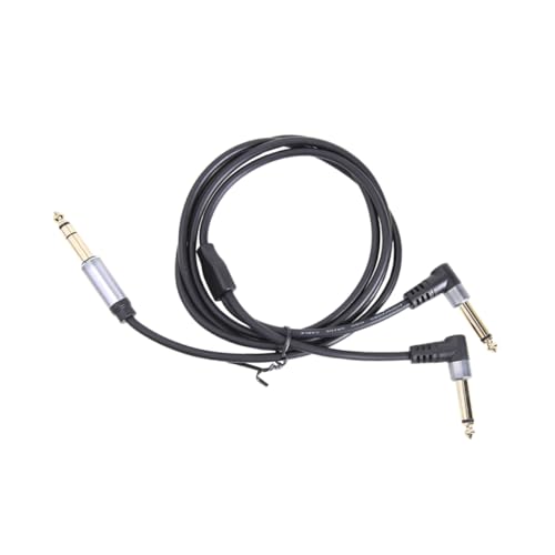 Mikinona 1 Stück Audio-Adapterkabel Dual Akustikgitarre Stecker Gitarrenverstärkerkabel doppelt Kabelzubehör für E-Gitarre Gitarrenkabel 6,35 mm Instrumentenkabel PVC Mikinona 1 Stück Audio-Adapterkabel Dual Akustikgitarre Stecker Gitarrenverstärkerkabel doppelt Kabelzubehör für E-Gitarre Gitarrenkabel 6,35 mm Instrumentenkabel PVC von Mikinona