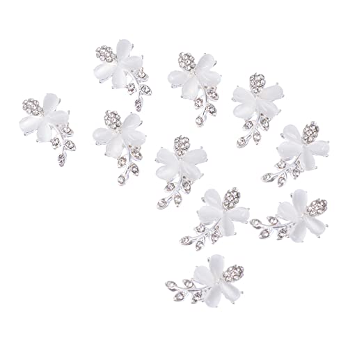 Mikinona 10 Stück Maniküre Diamant aufkleber DIY nail art dekorationen glänzender Maniküreschmuck stilvolle DIY-Maniküre-Dekoration 3D-Nagelbolzen Legierung Silver Mikinona 10 Stück Maniküre Diamant aufkleber DIY nail art dekorationen glänzender Maniküreschmuck stilvolle DIY-Maniküre-Dekoration 3D-Nagelbolzen Legierung Silver von Mikinona