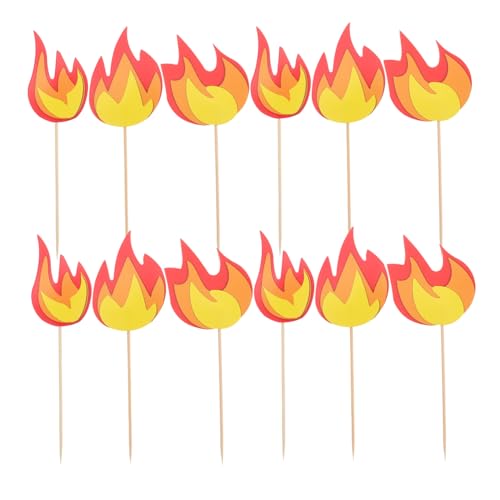 Mikinona 10 Stück Teiliges Feuerwehrauto Cake Topper Realistische Feuerwehr-motiv Deko Vielseitig Einsetzbar für Kindergeburtstag und Feuerwehr-mottoparty Einfache Anwendung Detailreiche von Mikinona