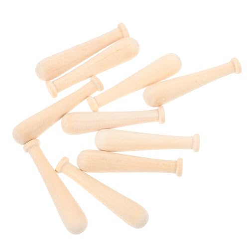 Mikinona 10 Stück Teiliges Mini Holz Baseballschläger Unbehandelt zum Bemalen und Basteln Realistische Miniatur für DIY Projekte Kreative Sportparty Dekoration Mikinona 10 Stück Teiliges Mini Holz Baseballschläger Unbehandelt zum Bemalen und Basteln Realistische Miniatur für DIY Projekte Kreative Sportparty Dekoration von Mikinona