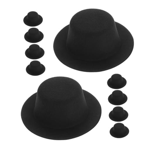 Mikinona 10 Stück Teiliges Mini Hüte für Bastelprojekte Schwarze Kleine Vielseitige DIY Pet Caps Partydekorationen Puppenhüte für Kreative Handarbeiten Mikinona 10 Stück Teiliges Mini Hüte für Bastelprojekte Schwarze Kleine Vielseitige DIY Pet Caps Partydekorationen Puppenhüte für Kreative Handarbeiten von Mikinona