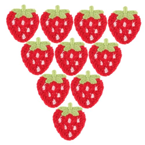 Mikinona 10 Stück Teiliges Niedliche Erdbeer Aufnäher aus Filz Kleine Gestickte Früchte zum Aufbügeln Kleidung Taschen Haar Accessoires und Diy Projekte Vielseitige Fruchtige Applikationen Mikinona 10 Stück Teiliges Niedliche Erdbeer Aufnäher aus Filz Kleine Gestickte Früchte zum Aufbügeln Kleidung Taschen Haar Accessoires und Diy Projekte Vielseitige Fruchtige Applikationen von Mikinona