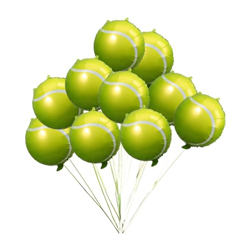 Mikinona 10 Stück Tennisballons Tennisball Luftballons Aufblasbare Zahlen Geburtstagsparty Dekorationen Für Transparente Sport Tennisball Party Dekorationen Szene Rund Rosa UV Grün Mikinona 10 Stück Tennisballons Tennisball Luftballons Aufblasbare Zahlen Geburtstagsparty Dekorationen Für Transparente Sport Tennisball Party Dekorationen Szene Rund Rosa UV Grün von Mikinona