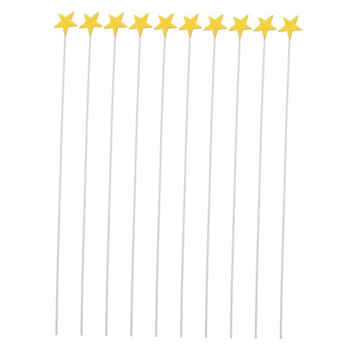 Mikinona 100 Stück Weiche Gelbe Eva schaumstoff Stern Cupcake Tortenaufleger Vielseitige Tortendekoration für Geburtstag Hochzeit Shower Einfache Anwendung Elegante Partyverzierung von Mikinona