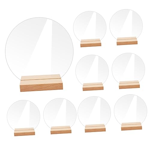 Mikinona 10Stücke Hochzeitstischnummern Mit Holzbasis Runde DIY Namensschilder Für Hochzeiten Feierlichkeiten Und Events Mikinona 10Stücke Hochzeitstischnummern Mit Holzbasis Runde DIY Namensschilder Für Hochzeiten Feierlichkeiten Und Events von Mikinona