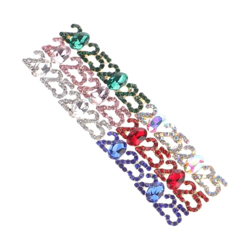Mikinona 12 Stück Teiliges Mini Nagelcharms Ziffern Nagelaccessoires Diy Nageldesign Zubehör aus Glitzernde Dekoration für Fingernägel und Kreativprojekte von Mikinona