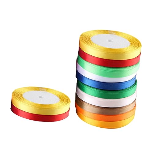 Mikinona 12 Stück Teiliges Satin Geschenkband aus Langlebigem Polyester Farblich Gemischte Schleifenbänder für Hochzeitsdeko Geschenkverpackung DIY Bastelarbeiten und Zufällige Farbe Mikinona 12 Stück Teiliges Satin Geschenkband aus Langlebigem Polyester Farblich Gemischte Schleifenbänder für Hochzeitsdeko Geschenkverpackung DIY Bastelarbeiten und Zufällige Farbe von Mikinona