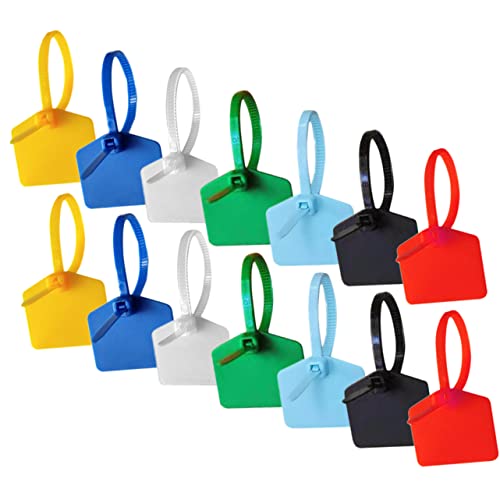 Mikinona 120 Stück Kabelbinder Bunte Nylon Zip Ties mit Etiketten Starke Haltbarkeit für Kabelorganisation Büro Zuhause und von Mikinona