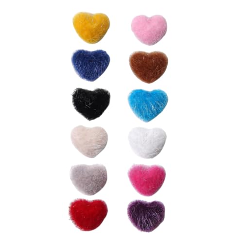 Mikinona 12Stücke Nagelkunst Dekorationsset Einzigartiges Fuzzy Ball Design DIY Maniküre Zubehör für Stilvolle Nageldekoration und Langlebig und Sicher von Mikinona