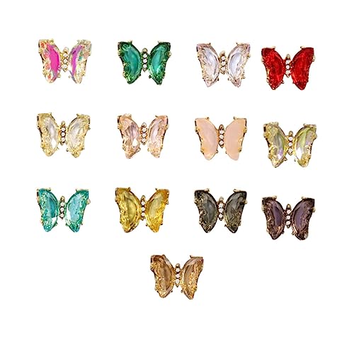 Mikinona 13 Stück Kristall Schmetterlings Dekorationsanhänger Für Nägel Nageldekoration Schmetterlingsanhänger Schmetterlinge Nagelstecker Schmetterlings Nagelanhänger Nagelkunst Mikinona 13 Stück Kristall Schmetterlings Dekorationsanhänger Für Nägel Nageldekoration Schmetterlingsanhänger Schmetterlinge Nagelstecker Schmetterlings Nagelanhänger Nagelkunst von Mikinona