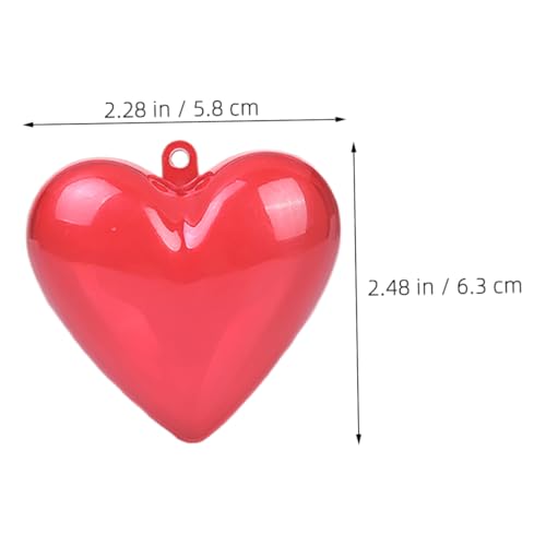 Mikinona 15 . Teiliges Kleine Herz Geschenkboxen aus Transparentem Kunststoff Praktische Aufbewahrungsboxen für Valentinstag und Kinderparty Romantische Wiederverwendbare von Mikinona