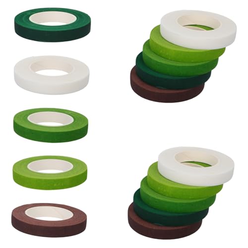 Mikinona 15 Stück Teiliges Floristenband mit Stark Haftendem Kleber Flexibles Blumenband für Frische Künstliche und Getrocknete Blumen Vielseitig Einsetzbar für Sträuße Dekorationen und DIY Mikinona 15 Stück Teiliges Floristenband mit Stark Haftendem Kleber Flexibles Blumenband für Frische Künstliche und Getrocknete Blumen Vielseitig Einsetzbar für Sträuße Dekorationen und DIY von Mikinona
