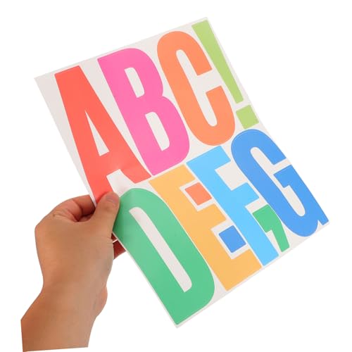 Mikinona 16 Blatt Wasserfeste Alphabet Aufkleber Selbstklebende Buchstabensticker für Scrapbooking Partydeko DIY Banner Büro Schule Wandgestaltung Mikinona 16 Blatt Wasserfeste Alphabet Aufkleber Selbstklebende Buchstabensticker für Scrapbooking Partydeko DIY Banner Büro Schule Wandgestaltung von Mikinona