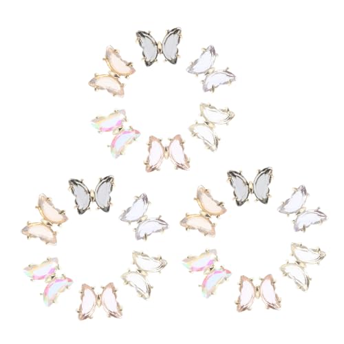 Mikinona 18 Stücke Zubehör Für Nagel Maniküre Zubehör Kupfer Nagel Dekoration Schmetterlinge Nagel DIY Charms Mikinona 18 Stücke Zubehör Für Nagel Maniküre Zubehör Kupfer Nagel Dekoration Schmetterlinge Nagel DIY Charms von Mikinona