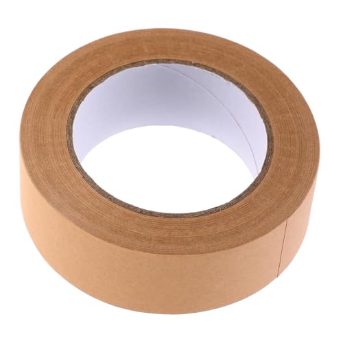 Mikinona 1Rolle Selbstklebendes Kraftpapierband Beschreibbar Leicht Abreißbar für Kartons und Verpackungen Vielseitig für und Versand von Mikinona