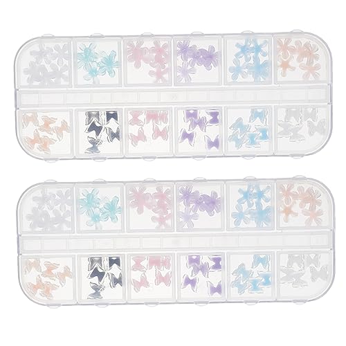 Mikinona 2 Boxen Nageldekorationen für Diy Maniküre Boxen mit Schmetterlingen für Feminine Nagelkunst und Designs Leicht Anzuwenden Anfänger und Erfahrene Nutzer Mikinona 2 Boxen Nageldekorationen für Diy Maniküre Boxen mit Schmetterlingen für Feminine Nagelkunst und Designs Leicht Anzuwenden Anfänger und Erfahrene Nutzer von Mikinona