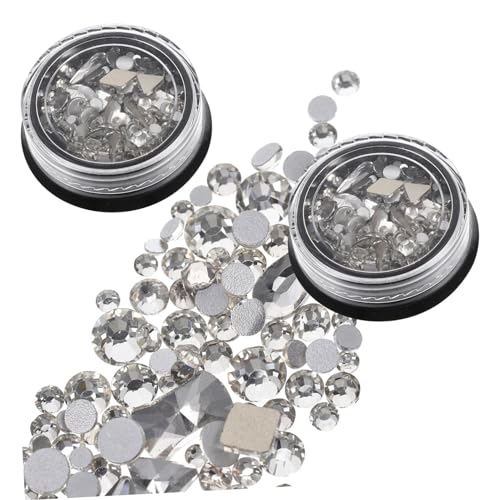 Mikinona 2 Boxen Schmuck mit Nageldiamanten Gold Trendy Edelsteine Nageldekore Maniküre Dekorationen Nageldekorationssets Maniküre-Dekorationen Nail-Art-Charme Nagelornamente Strasssteine Mikinona 2 Boxen Schmuck mit Nageldiamanten Gold Trendy Edelsteine Nageldekore Maniküre Dekorationen Nageldekorationssets Maniküre-Dekorationen Nail-Art-Charme Nagelornamente Strasssteine von Mikinona