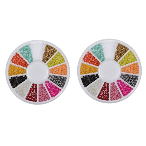 Mikinona 2 Karton Nagelperlen Nägel winzig Edelsteine Nagel Pailletten Kaviarperlen Nagel Mini-Nagelkaviarperlen Plastik Mikinona 2 Karton Nagelperlen Nägel winzig Edelsteine Nagel Pailletten Kaviarperlen Nagel Mini-Nagelkaviarperlen Plastik von Mikinona