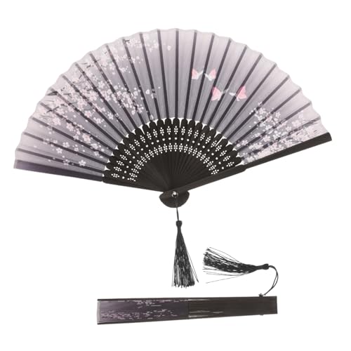 Mikinona 2 Stück Antiker Faltbarer Chinesischer Tanzfächer Klassischer Handfächer Schwarz Dekorativ für Party Rave Fotoshooting für Freunde und Familie Mikinona 2 Stück Antiker Faltbarer Chinesischer Tanzfächer Klassischer Handfächer Schwarz Dekorativ für Party Rave Fotoshooting für Freunde und Familie von Mikinona