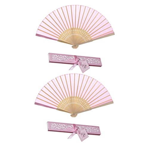 Mikinona 2 Stück Faltbarer Chinesischer Handfächer mit Bambusrahmen und Etui Zarter Vintage Faltfächer für Damen Klassische Orientalische Dekoration für Hochzeit und Party Tragbarer Mikinona 2 Stück Faltbarer Chinesischer Handfächer mit Bambusrahmen und Etui Zarter Vintage Faltfächer für Damen Klassische Orientalische Dekoration für Hochzeit und Party Tragbarer von Mikinona
