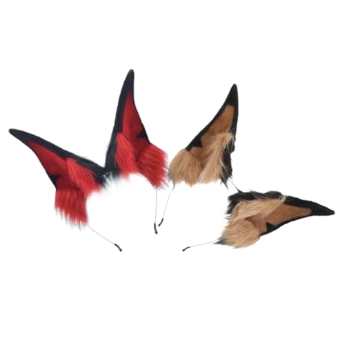 Mikinona 2 Stück Furry Cosplay Zubehör für Erwachsene Realistische Hundekopfhaube für Karneval Halloween und Fotografie Bequem und Vielseitig Mikinona 2 Stück Furry Cosplay Zubehör für Erwachsene Realistische Hundekopfhaube für Karneval Halloween und Fotografie Bequem und Vielseitig von Mikinona