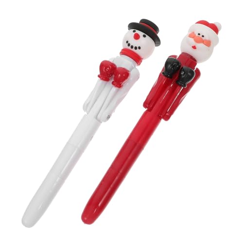 Mikinona 2 Stück Teiliges Weihnachts Box Kugelschreiber mit Lustigem Weihnachtsmann und Schneemann Interaktive Drückfunktion für Schüler Festliche Geschenkidee für Weihnachten Schule Büro Mikinona 2 Stück Teiliges Weihnachts Box Kugelschreiber mit Lustigem Weihnachtsmann und Schneemann Interaktive Drückfunktion für Schüler Festliche Geschenkidee für Weihnachten Schule Büro von Mikinona