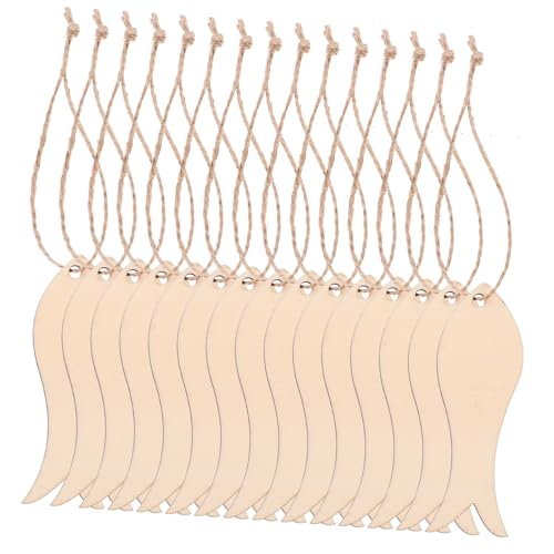 Mikinona 20 Stück Holzfisch Ausschnitte für DIY Bastelprojekte Unvollendete Holzscheiben Leicht zu Färben für Kreative Dekorationen und Persönliche von Mikinona