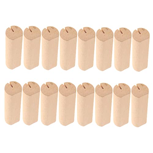 Mikinona 20 Stück Teiliges Holz Kartenständer für Hochzeiten Partys und Stabile Tischkartenhalter aus Hochwertigem Holz für Menüs Fotos und Notizen von Mikinona
