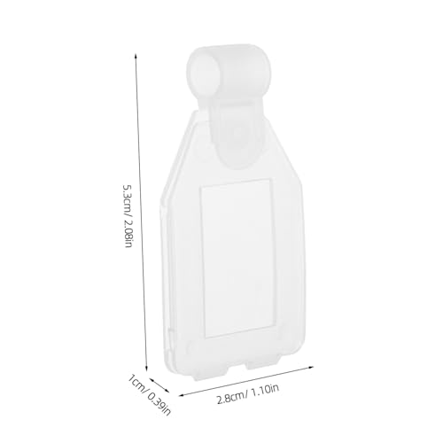 Mikinona 20 Stück Teiliges Preisschildhalter Robustem PP Halbdurchsichtig Vielseitig Einsetzbar für Supermärkte und Einzelhandel Praktische Etikettenhalter zum Schnellen Beschriften und von Mikinona