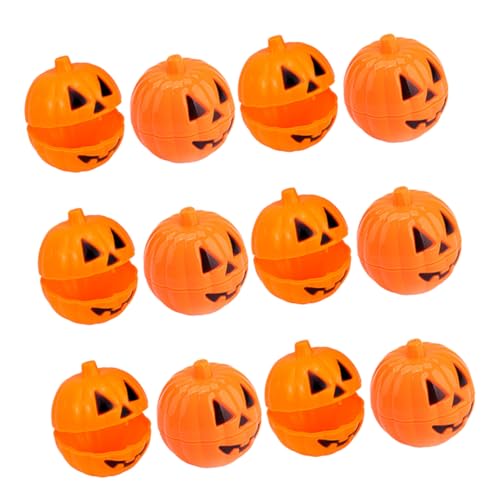 Mikinona 24 Stück Teiliges Halloween Kürbis Süßigkeitenbox Kleine Befüllbare Candy Holder Tragbare Mini Aufbewahrungsbehälter für Partygeschenke und Dekoration für Süßes und Spaß von Mikinona