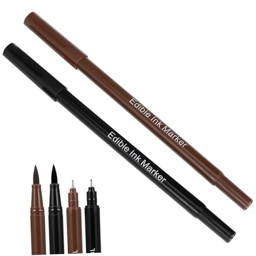 Mikinona 2pcs Essbare Marker Stifte Fondant Icing Dekorateure Dual Tipps Lebensmittel Farbe Stifte Mikinona 2pcs Essbare Marker Stifte Fondant Icing Dekorateure Dual Tipps Lebensmittel Farbe Stifte von Mikinona