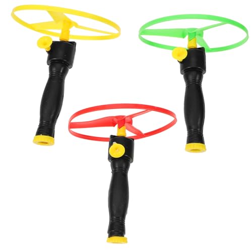 Mikinona 3 Sätze Handliche Pull String flugscheiben aus Leichtem Sicherem Kunststoff Outdoor für Garten und Geburtstagsspiele Zufällige Farbe Zufällige Farbe von Mikinona