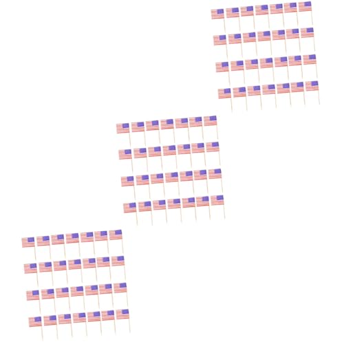 Mikinona 3 Sätze Usa Flaggen Zahnstocher Cupcake Topper Für Festlichkeiten Dekorative Papierfahnen Für Geburtstagsfeiern Hochzeiten Nationale Feiertage Und Events 200 Stück * 3 von Mikinona