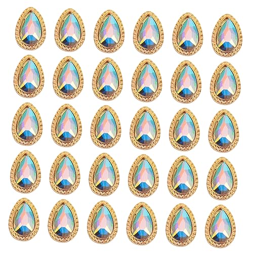 Mikinona 30 Stück Nagelbohrer in Tropfenform Kunst Strasssteine für Nägel Blau groß nail gems maniküre zubehör aufkleber Strass-Nagelbolzen Kristalle Nagel Edelsteine Legierung Golden Mikinona 30 Stück Nagelbohrer in Tropfenform Kunst Strasssteine für Nägel Blau groß nail gems maniküre zubehör aufkleber Strass-Nagelbolzen Kristalle Nagel Edelsteine Legierung Golden von Mikinona