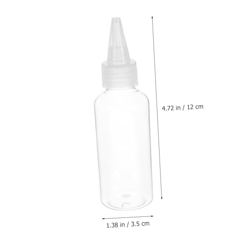 Mikinona 30 Stück Teiliges Plastikflaschen mit Spitzem Ausguss Transparente Squeeze Flaschen zum Einfachen Dosieren von Lotion Öl Flüssigkeiten Auslaufsicher für Reisen und Haushalt von Mikinona
