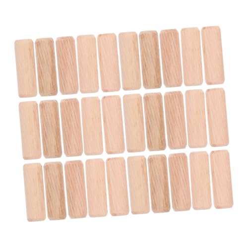 Mikinona 300 Stück Holz-dübel aus Naturbelassenem Unbehandeltem Holz mit Gerillter Oberfläche Robuste Runddübel für Möbelverbindungen DIY Holzarbeiten und Möbelreparatur von Mikinona