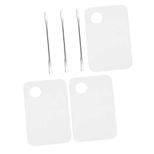 Mikinona 3Sätze Teiliges Set Make Up Mischpaletten und Spatel für Nagelkunst Transparente Acrylfarbe Mischpaletten für Kosmetik und Manikürezubehör Langlebig und Leicht zu Reinigen Mikinona 3Sätze Teiliges Set Make Up Mischpaletten und Spatel für Nagelkunst Transparente Acrylfarbe Mischpaletten für Kosmetik und Manikürezubehör Langlebig und Leicht zu Reinigen von Mikinona