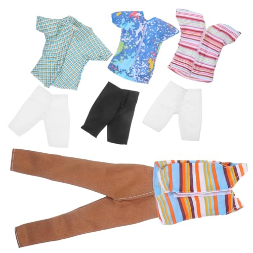 Mikinona 4 Sätze Teiliges Sommeroutfit für Prinz Puppen Austauschbare Waschbare Kleidung aus Weichem Buntes Puppenkleider für DIY und Puppenzubehör Mikinona 4 Sätze Teiliges Sommeroutfit für Prinz Puppen Austauschbare Waschbare Kleidung aus Weichem Buntes Puppenkleider für DIY und Puppenzubehör von Mikinona
