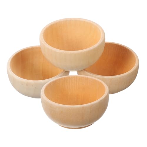 Mikinona 4 Stück Hölzerne Kleine Hölzerne Schüssel Set Bastelschüssel Kleine Schüsseln Mini -schalen Handwerk Unbemalt Minischüssel Basteln Runden Schüsselrohlinge Färbung Holz Mikinona 4 Stück Hölzerne Kleine Hölzerne Schüssel Set Bastelschüssel Kleine Schüsseln Mini -schalen Handwerk Unbemalt Minischüssel Basteln Runden Schüsselrohlinge Färbung Holz von Mikinona