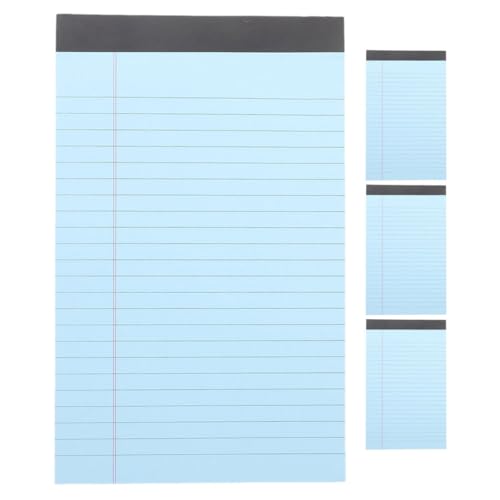 Mikinona 4 Stück Multifunktionales Notizbuch Abreißbares Memo Pad Liniertes Papier für Büro Schule und Zuhause Blau für To Do Listen und Notizen Mikinona 4 Stück Multifunktionales Notizbuch Abreißbares Memo Pad Liniertes Papier für Büro Schule und Zuhause Blau für To Do Listen und Notizen von Mikinona